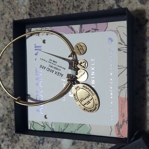 Alex and Ani Periwinkle Friend Bracelet - Copper - size Adjustable